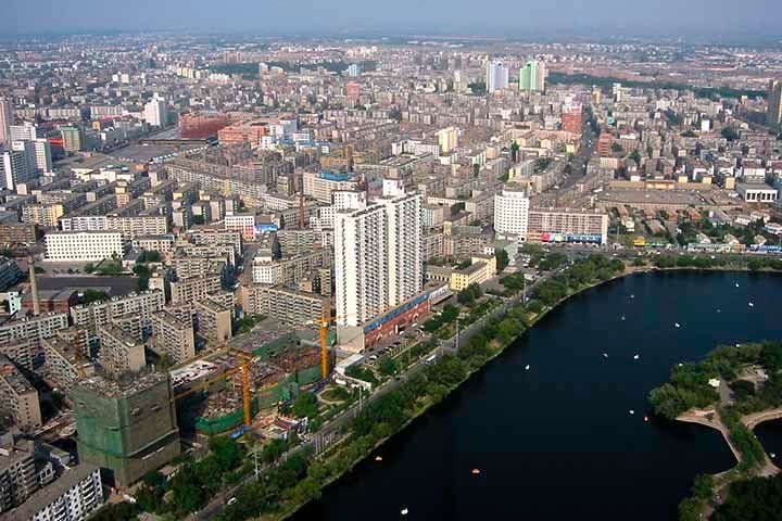 Shenyang, na China - classificação do ar: insalubre.

