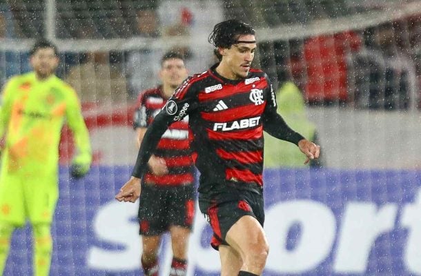 PEDRO- Entrou no fim e tocou pouco na bola, mas teve participação nos contra-ataques do Mengo na reta final. NOTA: 5,5. Foto: Gilvan de Souza