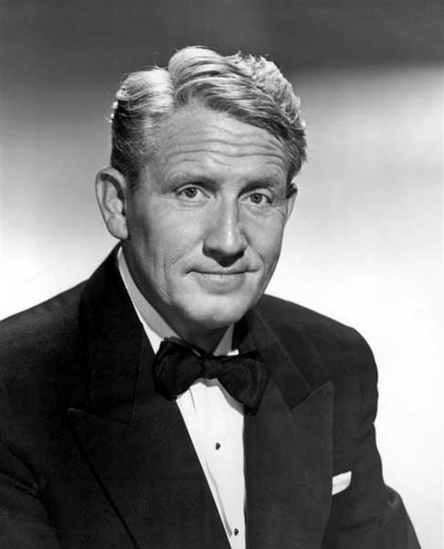 1. Spencer Tracy- Nascido em 5/4/ 1900, notabilizou-se por sua versatilidade, sendo indicado ao Oscar por nove vezes, ganhando duas estatuetas.