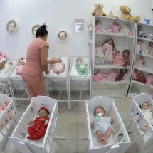 Bebê reborn, um brinquedo com múltiplos papéis - Leandro Couri/EM/D.A Press