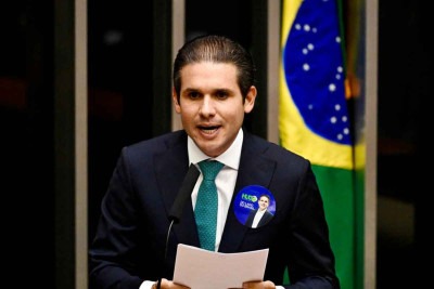 Hugo Motta foi às redes sociais criticar o aumento do IOF -  (crédito: EVARISTO SÁ/AFP)
