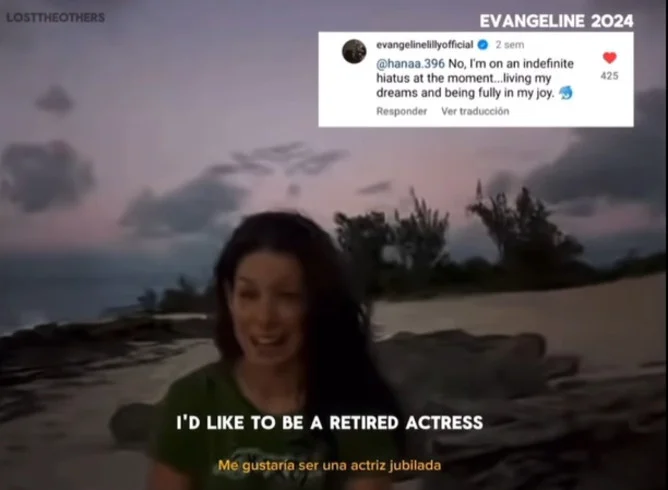 Num vídeo postado no Instagram, em 2024, ela usou a ambientação de Lost para se despedir dos fãs, dizendo que queria ser uma atriz aposentada. Seu foco passava a ser cuidar da família e escrever, outra atividade que ela aprecia bastante. -Reprodução Instagram