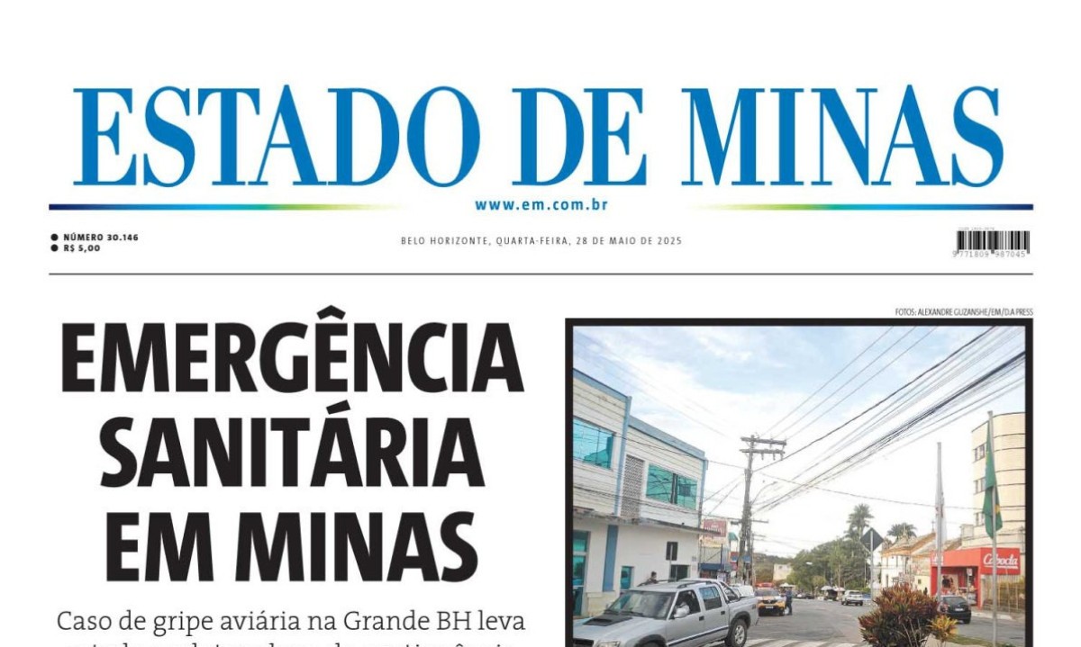 Confira a capa do Estado de Minas do dia 28/05/2025 - (crédito: Estado de Minas)