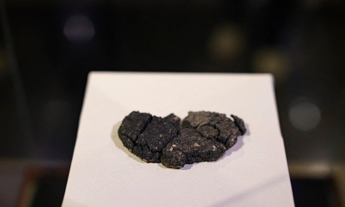 Kulluoba, pão de 5.000 anos descoberto em escavação arqueológica na Turquia e exposto no museu arqueológico ETI de Eskisehir