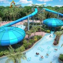 Radicais: Toboáguas gigantescos desafiam os visitantes com descida em alta velocidade - Aquatica Orlando - Toboáguas - Divulgação
