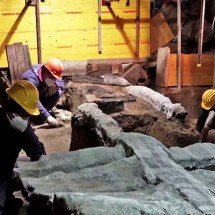 Escavações em região da Pompeia revelam carruagem de quase 2 mil anos -  Reprodução de vídeo do G1