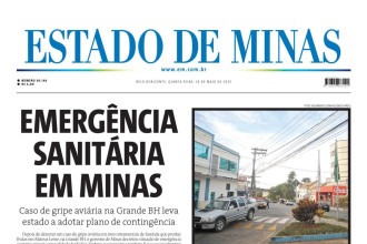 Confira a capa do Estado de Minas do dia 28/05/2025