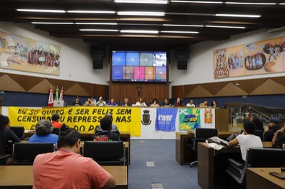 Audiência pública para discutir sobre os projetos de lei que promovem a criminalização do funk, os projetos de lei 25/25 e 89/25 -  (crédito:  Rafaella Ribeiro/CMBH)