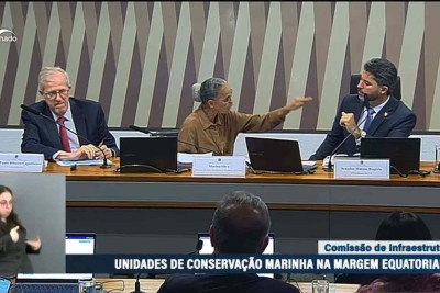 Ministra Marina Silva (PT) presta depoimento no Senado -  (crédito: Redes Socais/Reprodução)