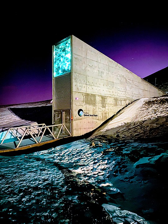 Você já ouviu falar em Svalbard? Ali fica um gigantesco depósito registrado como "Svalbard Global Seed Vault" , na Noruega. É tão valioso que é chamado de "cofre". 