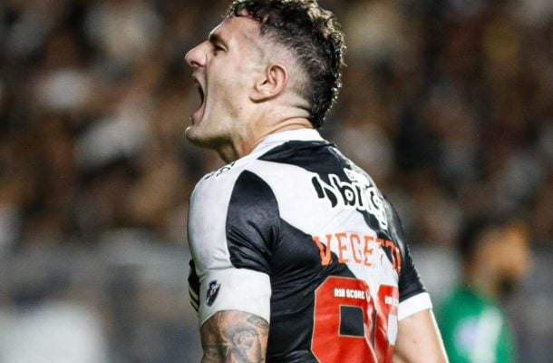 VEGETTI - Incomodou bastante a defesa do Melgar, se movimentou bastante e fez um belo gol se movimentando nas costas da marcação. NOTA: 7,0 - Foto: Divulgação/Vasco