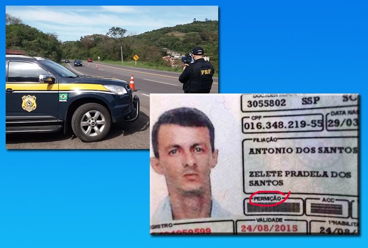 Em SÃ£o Paulo, um homem foi parado numa blitz na estrada e a polÃ­cia percebeu que a carteira de habilitaÃ§Ã£o dele era falsa por causa de um erro tosco de portuguÃªs. 