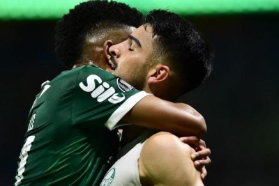 Na noite desta quarta-feira (28), o Palmeiras carimbou o 100% de aproveitamento na fase de grupos da Libertadores. Na despedida de Estêvão do Allianz Parque, o Verdão fez 6 a 0 em cima do Sporting Cristal, em uma atuação de gala de todo o time. Confira como o Jogada10 avaliou os jogadores alviverdes. Foto: Divulgação/Conmebol -  (crédito: Divulgação/Conmebol)