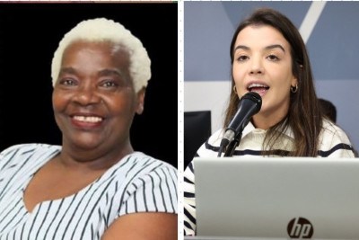 Dona Tereza, indignada com o que estava sendo falado na ALMG, acabou se irritando com a deputada Chiara -  (crédito: Redes Sociais/Reprodução)