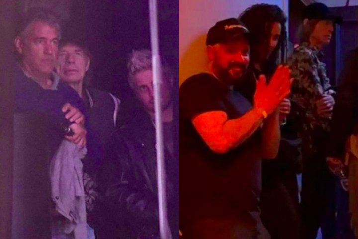 Jagger assistiu ao show de um canto do palco no Islington Assembly Hall. O encontro aconteceu no fim de abril.