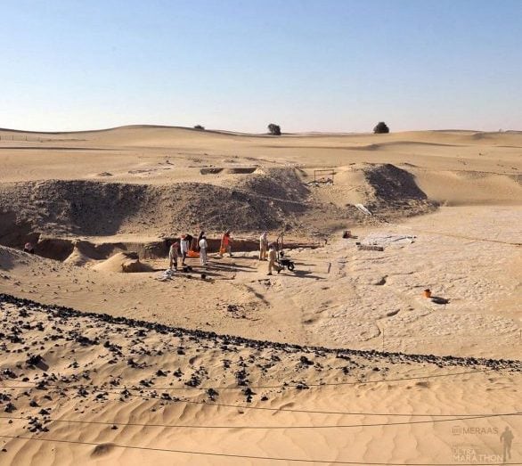 Além de Nazca, a IA já está sendo aplicada em outros sítios arqueológicos, como em Saruq Al Hadid, nos Emirados Árabes.-Reprodução/Instagram
