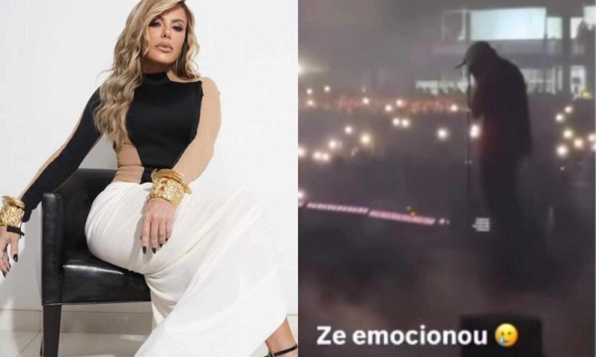 Zé Felipe chora em show e recebe mensagem da mãe após separação - (crédito: Tupi - Pablo Oliveira) Zé Felipe chora em show e recebe mensagem da mãe após separação - (crédito: Tupi - Pablo Oliveira)