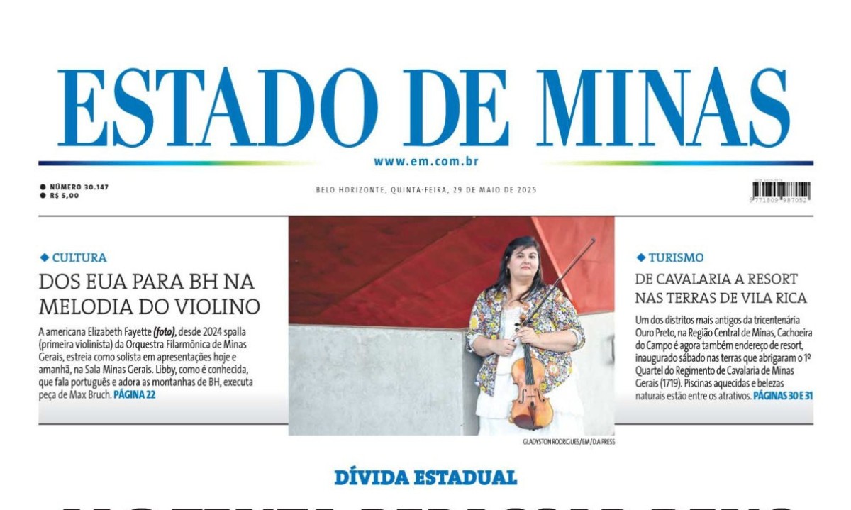 Estado de Minas - (crédito: Capa do Estado de Minas)