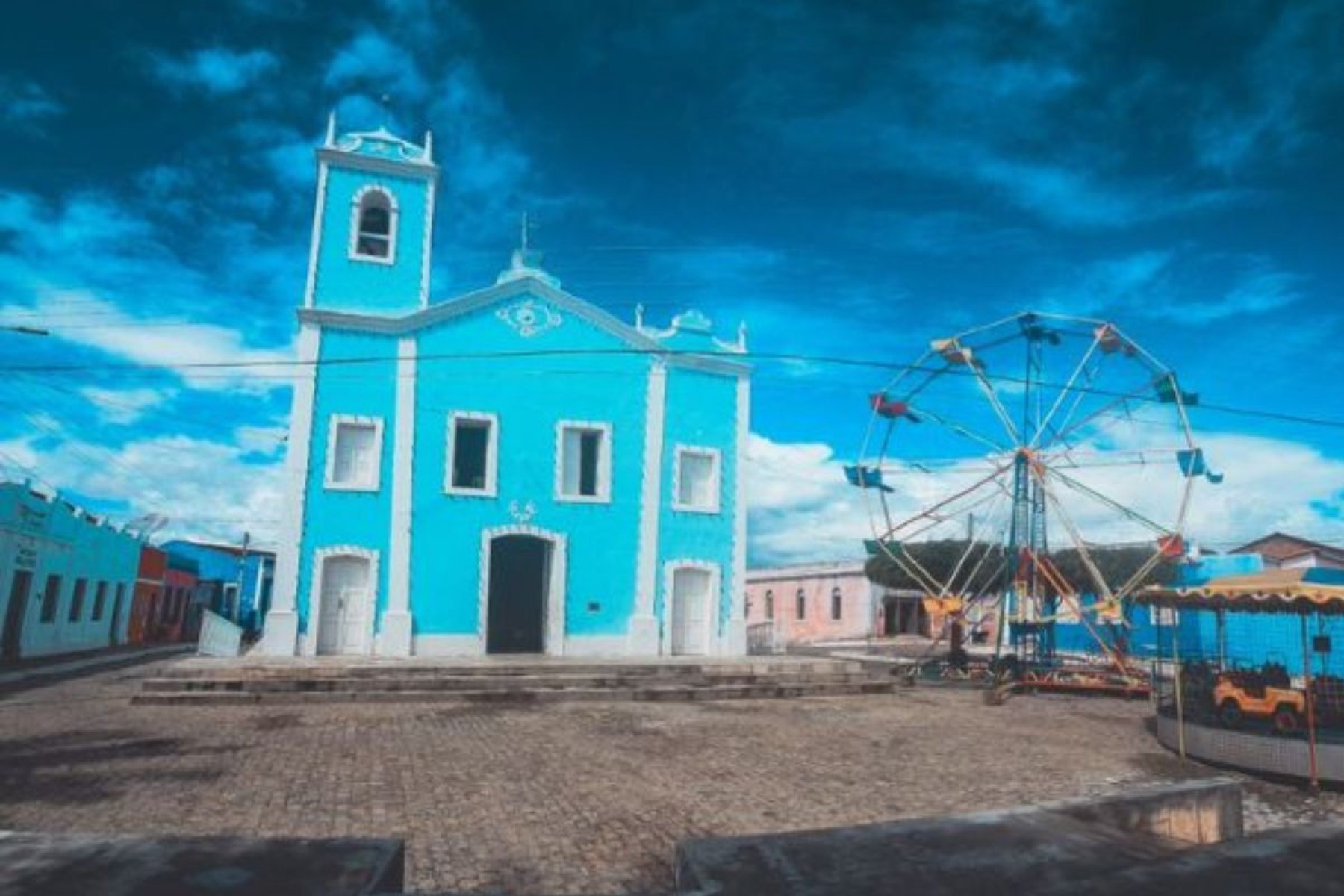 Igreja onde foi gravado o filme o Auto da Compadecida - Cabaceiras - Roliúde Nordestina-Divulgação Prefeitura de Cabaceiras 