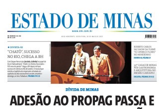 CONFIRA A CAPA DO ESTADO DE MINAS DO DIA 30/05/2025