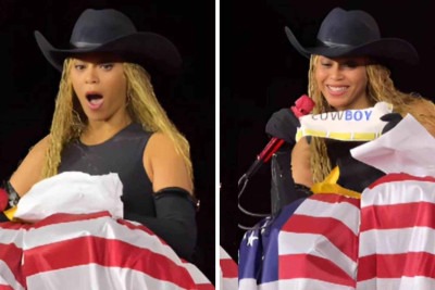Beyoncé realizou sonho de fã em show -  (crédito: Reprodução / redes sociais)
