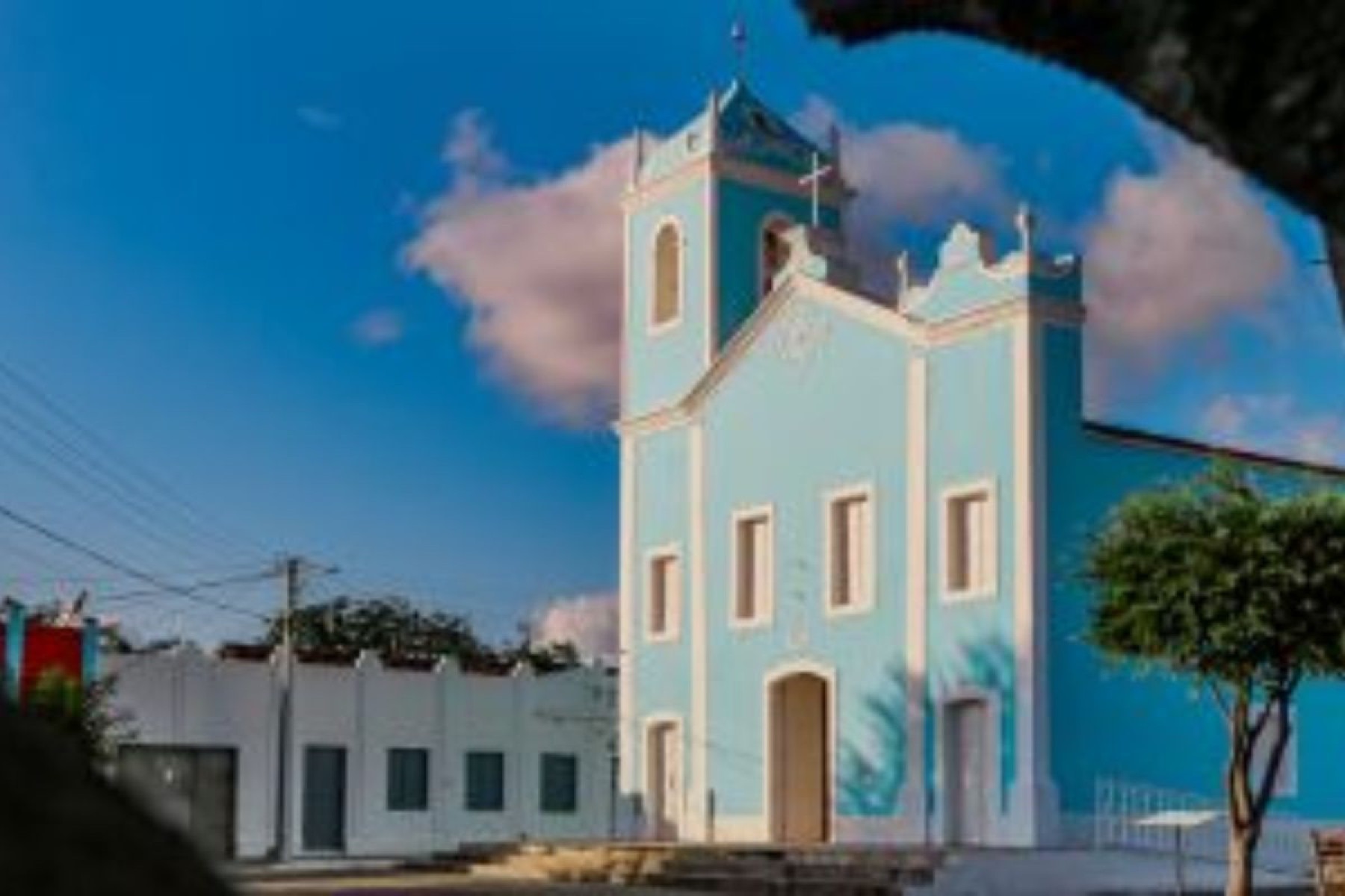 Igreja onde foi gravado o filme o Auto da Compadecida - Cabaceiras - Roliúde Nordestina-Divulgação Prefeitura de Cabaceiras 