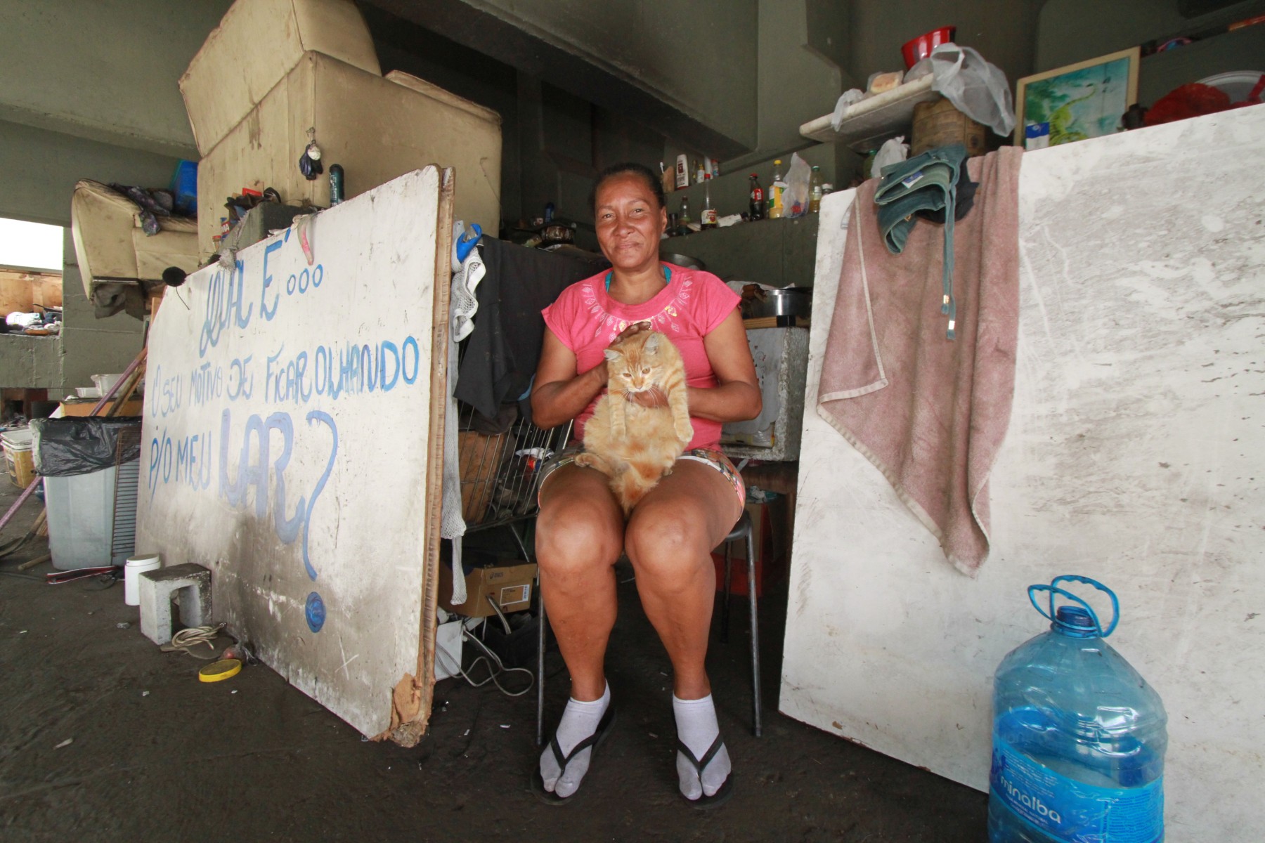 A placa fica em um viaduto na Avenida Cristiano Machado com Anel Rodoviário
      