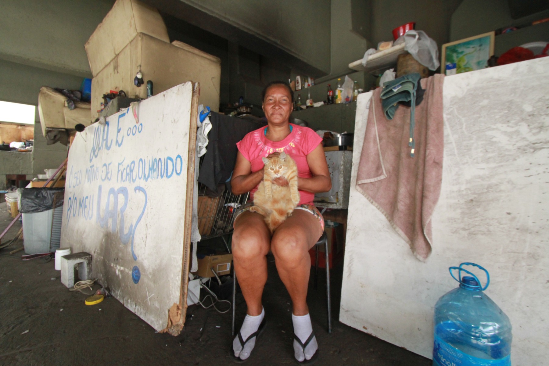A placa fica em um viaduto na Avenida Cristiano Machado com Anel Rodoviário
      