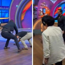 Lutador agride rival e produtores de tv durante programa ao vivo - TV Azteca