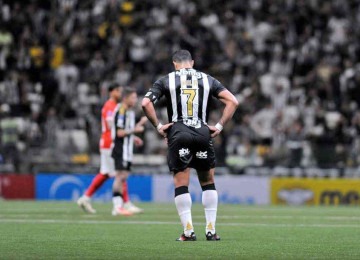 Atlético ficou no empate por 1 a 1 com o Cienciano-PER e terá que disputar a repescagem para as oitavas de final da Copa Sul-americana -  (crédito: Alexandre Guzanshe/EM/D.A. Press)