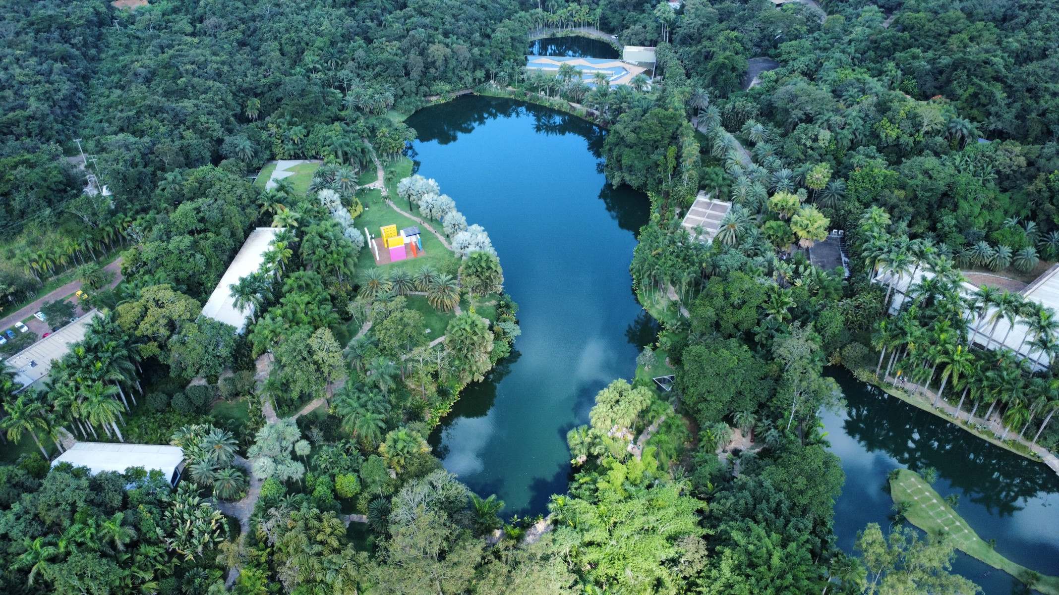  Fotografia aerea do Museu Instituto Inhotim. 
      -Leandro Couri/EM/D.A.Press.Brasil.MG.Brumadinho.