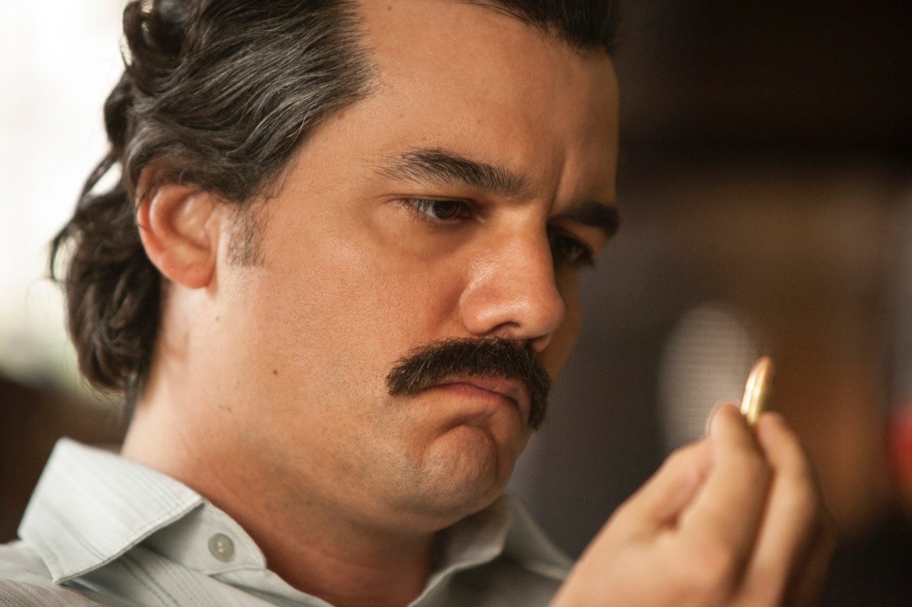Na série "Narcos" (2015-2017), da Netflix, Wagner Moura vive o megatraficante colombiano "Pablo Escobar". Papel o tornou mundialmente conhecido-Juan Pablo Gutierrez/Netflix 