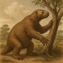Evolução: Estudo mostra que as preguiças – pequenas e lentas – já foram gigantes e velozes - imagem gerada por i.a