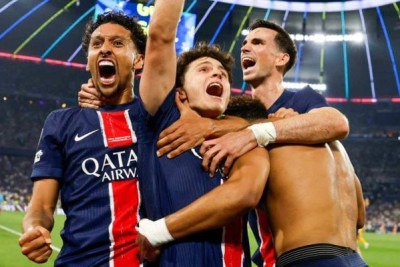 O PSG sagrou-se pela primeira vez campeão da Champions. Neste sábado, 31/5, goleou a Inter de Milão por 5 a 0 com uma atuação notável de todo o elenco. Veja como o Jogada10 avaliou a performance dos parisienses. Foto: Divulgação/PSG -  (crédito: Divulgação/PSG)