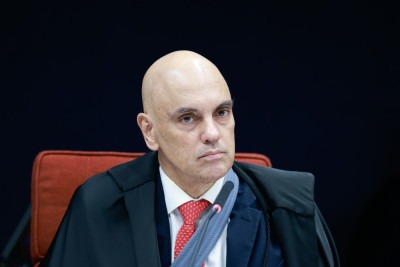 Ministro Alexandre de Moraes decide pela abertura de inquérito contra o deputado federal licenciado Eduardo Bolsonaro -  (crédito: Fellipe Sampaio /STF)