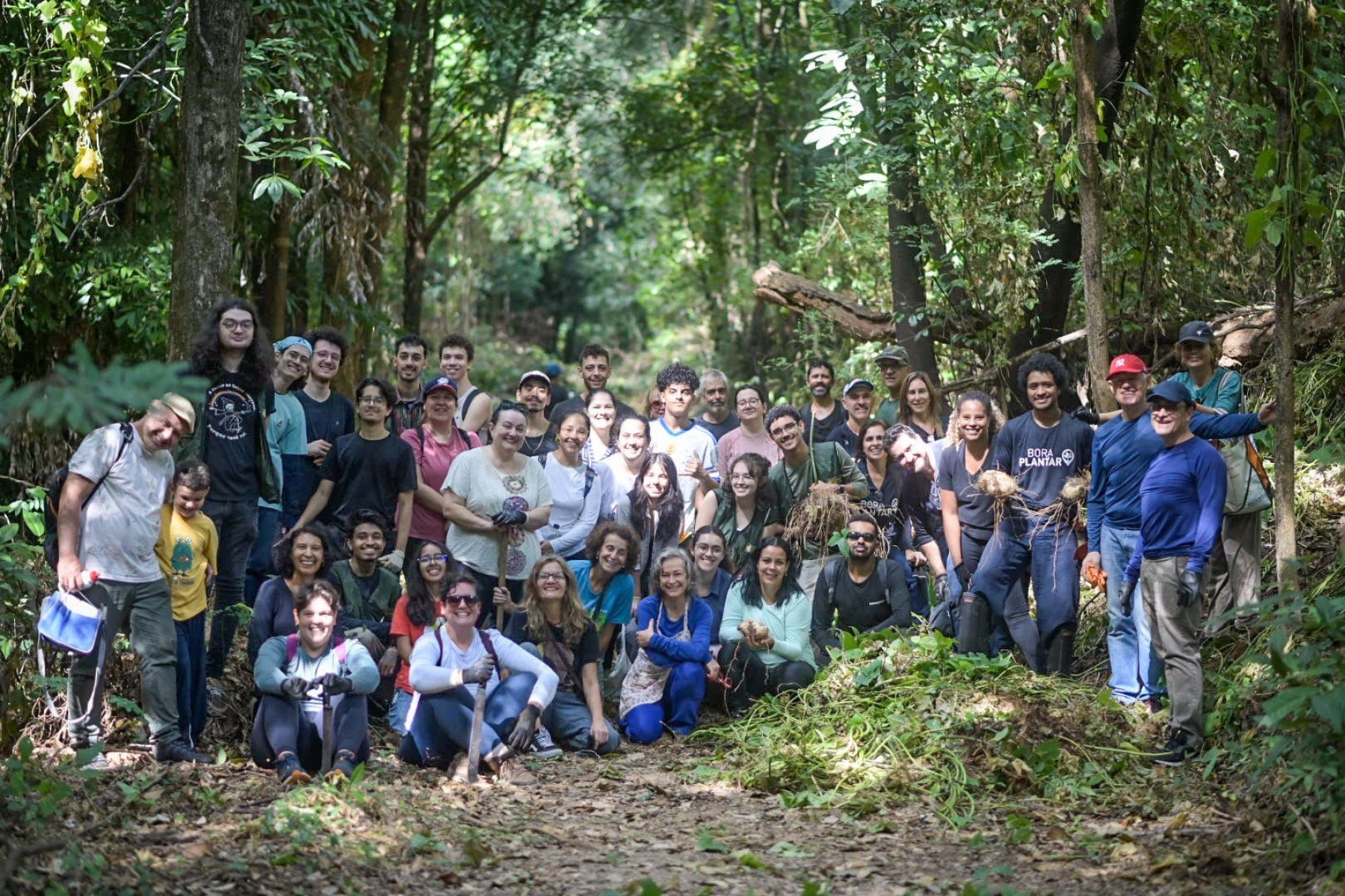 Cerca de 40 pessoas se reuniram no Museu de História Natural e Jardim Botânico da UFMG-Leandro Couri/EM/D.A Press