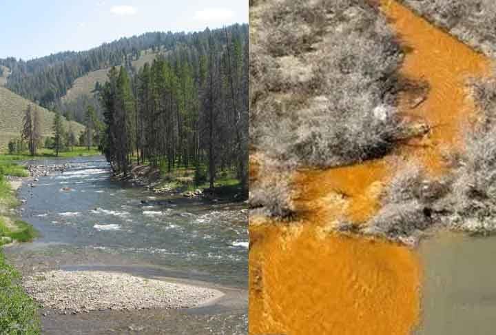 AtÃ© 2019, a Ã¡gua do Rio Salmon era cristalina. PorÃ©m, em 2023, adquiriu uma coloraÃ§Ã£o alaranjada, conforme ressaltou a revista Scientific American.