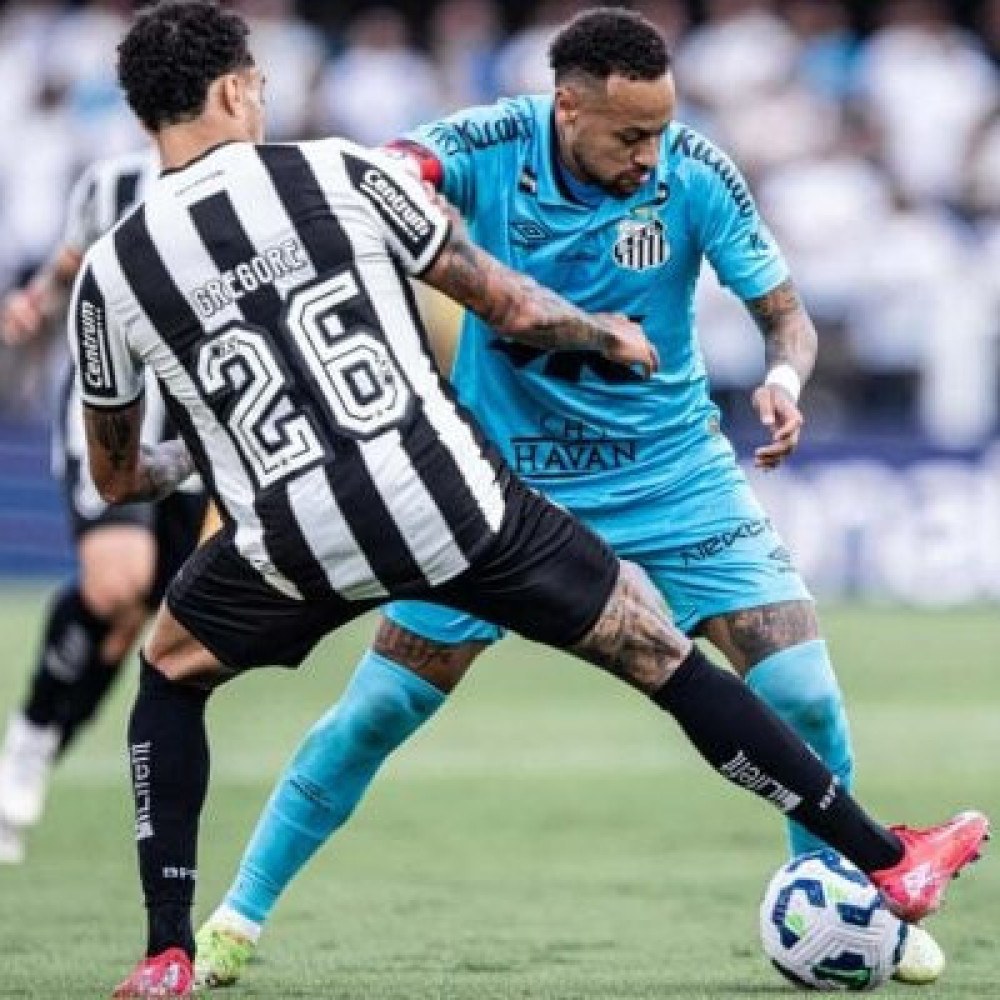 Atuações do santos contra o botafogo: bom jogo, derrota e ney expulso