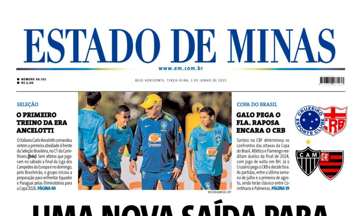 Estado de Minas - (crédito: Capa do Estado de Minas)