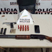 Homem é preso sob suspeita de matar o irmão por disputa de terras - PMMG/Divulga&ccedil;&atilde;o