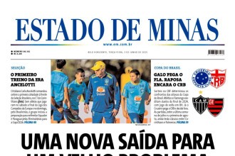 Confira a capa do Estado de Minas do dia 3/6/2025