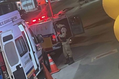 Imagens da apreensão foram compartilhadas nas redes por pessoas que acompanhavam o evento -  (crédito: Reprodução/Redes sociais)