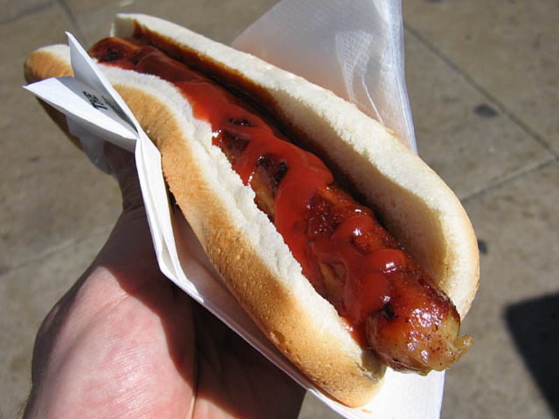 Há relatos de que o nome cachorro-quente é inspirado na história de um açougueiro de Frankfurt, na Alemanha, que resolveu batizar as salsichas que fabricava com o nome da raça de seu cachorro: Dachshund.