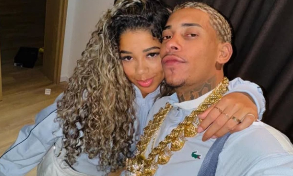 Vivi Noronha e MC Poze do Rodo, em foto para rede social -  (crédito: Reprodução/Instagram)