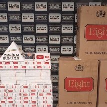 PM apreende 100 mil cigarros contrabandeados em Patrocínio