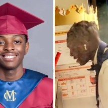 Jovem sai de formatura para trabalho em fast food e viraliza na web - Reprodução