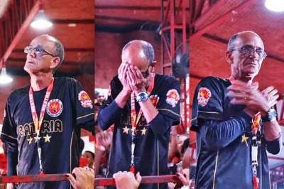 Com a apresentação de um vídeo emocionante em sua quadra, a Viradouro anunciou em maio que mestre Ciça será seu enredo para o Carnaval 2026. Ainda em atividade à frente da "Furacão Vermelho e Branco", o tradicional e carismático mestre de bateria não conteve as lágrimas. -  (crédito: Reprodução do Instagram @mestrecicaoficial)