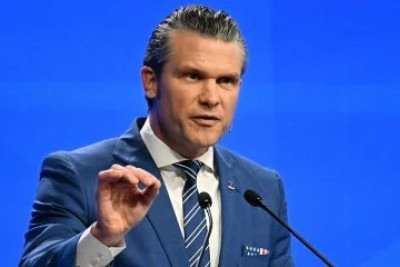 Pete Hegseth ordenou a troca de nome de navio que homenageia ícone gay -  (crédito: AFP)
