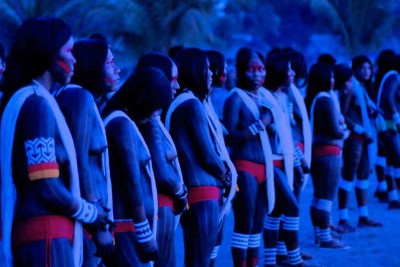 Ancestralidade e protagonismo feminino – assim Renata Aguiar registrou mulheres indígenas em foto que faz parte da exposição 'Vetores-vertentes: fotógrafas do pará' -  (crédito: Renata Aguiar/divulgação)