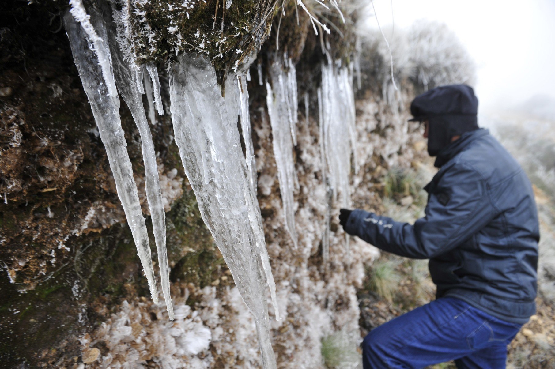  O começo da Primavera foi marcado pela segunda queda de neve do ano em Santa Catarina. Nevou em duas cidades da regiao Serrana entre a noite de terca-feira (25) e a manha desta quarta- feira. Em Sao Joaquim, a 230 quilometros de Florianopolis, os primeiros flocos foram registrados por volta das 21h de terca- feira (25) e voltaram a cobrir as ruas no comeco da manha desta quarta-feira, entre as 6h e as 7h15. A temperatura atingiu a minima de -3º C as 3h, de acordo com o Centro de Informacoes de Recursos Ambientais e de Hidrometeorologia de Santa Catarina (Epagri/Ciram).- 26/09/2012. Credito ALVARELIO KUROSSU/Diario Catarinense - Sincelo 